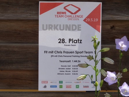 Rewe Team Challenge Dresden und Fit mit Chris